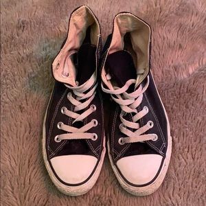 Black high top Converse